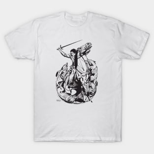 Gaucho Wolf Attack by PPereyra T-Shirt